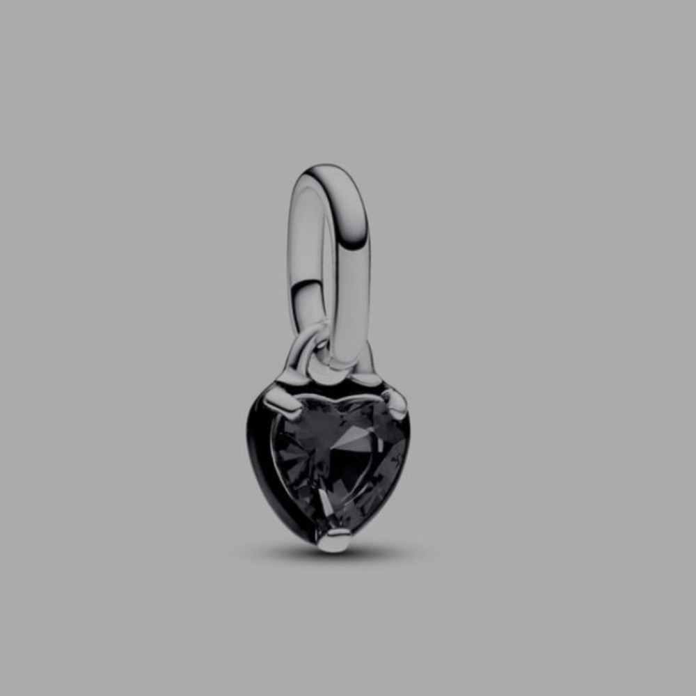 Pandora ME Black Chakra Heart Mini Dangle Charm